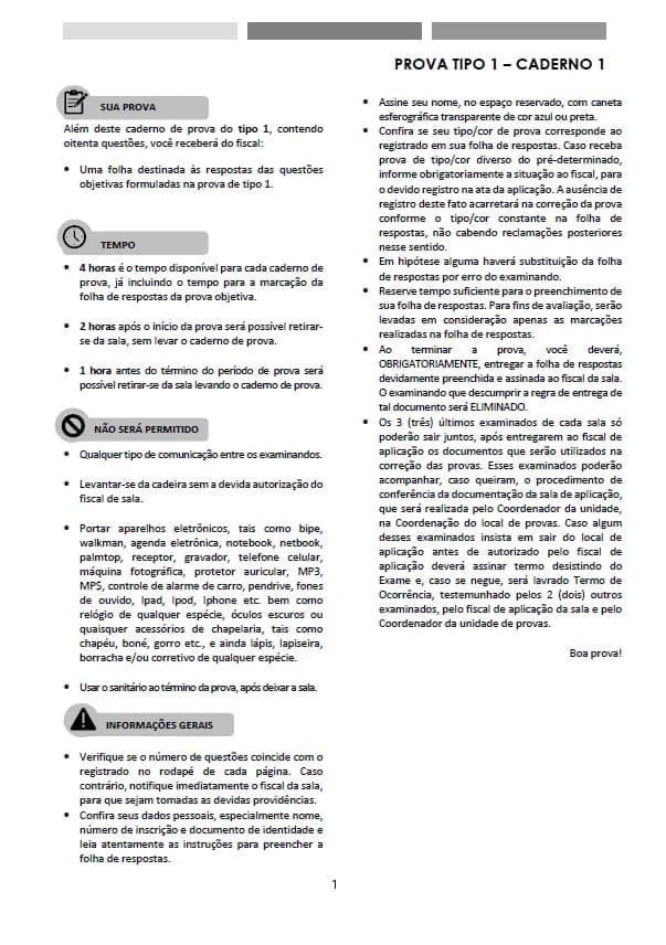 Caderno do Simulado Inédito SEFAZ-CE, no mesmo padrão visual da prova oficial da banca FCC